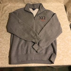 Chi Omega Gray Sweatshirt, Adult M